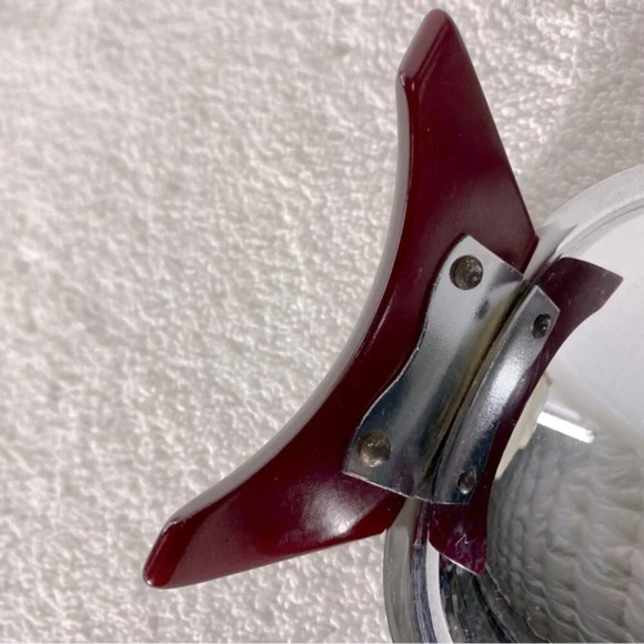 Vintage Glo Hill Gourmates Chrome Serving Tray With Bakelite Handles - Picture 7 of 12